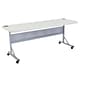 NPS® Flip-N-Store Training Table, 24 x 72, Speckled Gray  (BPFT2472)