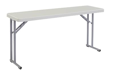 National Public Seating 60 x 18 Folding Table, Gray (BT18601)