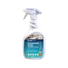 ECOS PRO Stainless Steel Cleaner and Polish, 32 Fl. Oz. (PL9330/6X)