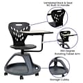 Flash Furniture Plastic Mobile Desk Chair, Dark Gray (YUYCX019DG)