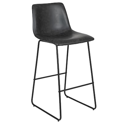 Flash Furniture LeatherSoft Barstool, Gray, 2-Pieces (2ETER1834530GY)