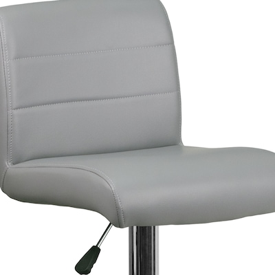 Flash Furniture Contemporary Vinyl Barstool, Gray, 2-Pieces (2DS8110BGY)