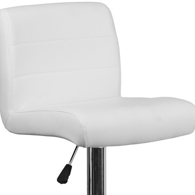 Flash Furniture Contemporary Vinyl Barstool, White, 2-Pieces (2DS8110BWH)