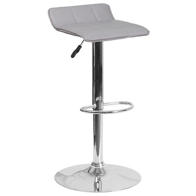 Flash Furniture Contemporary Vinyl Barstool, Gray, 2-Pieces (2DS801BGY)