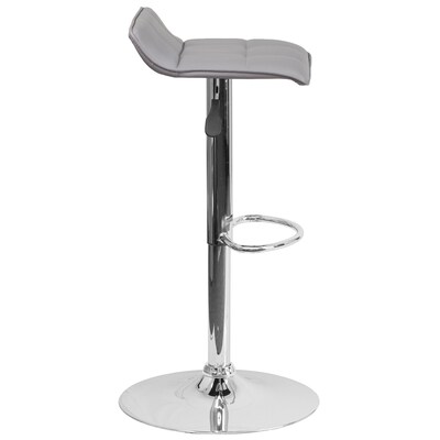 Flash Furniture Contemporary Vinyl Barstool, Gray, 2-Pieces (2DS801BGY)