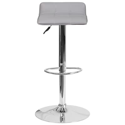 Flash Furniture Contemporary Vinyl Barstool, Gray, 2-Pieces (2DS801BGY)