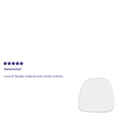 Flash Furniture Fabric Kids Chair Cushion, White (LE1WHKD)