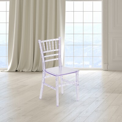 Flash Furniture Resin Kids Chiavari Chair, Clear (LEL7KCL)