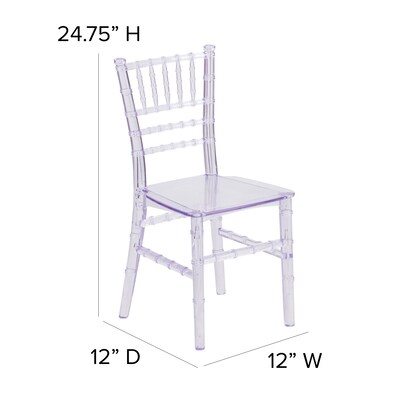 Flash Furniture Resin Kids Chiavari Chair, Clear (LEL7KCL)