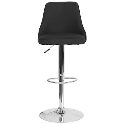 Flash Furniture Trieste Contemporary Fabric Barstool, Black (DS8121ABLKF)