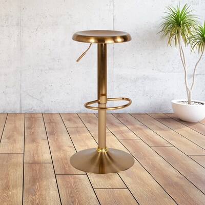 Flash Furniture Madrid Series Retro Barstool, Gold (CH181220GD)