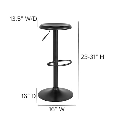 Flash Furniture Madrid Series Retro Barstool, Black (CH181220BK)
