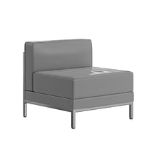 Flash Furniture Hercules Imagination Series Leathersoft Middle Chair, Gray (ZBIMAGMIDDLEGY)