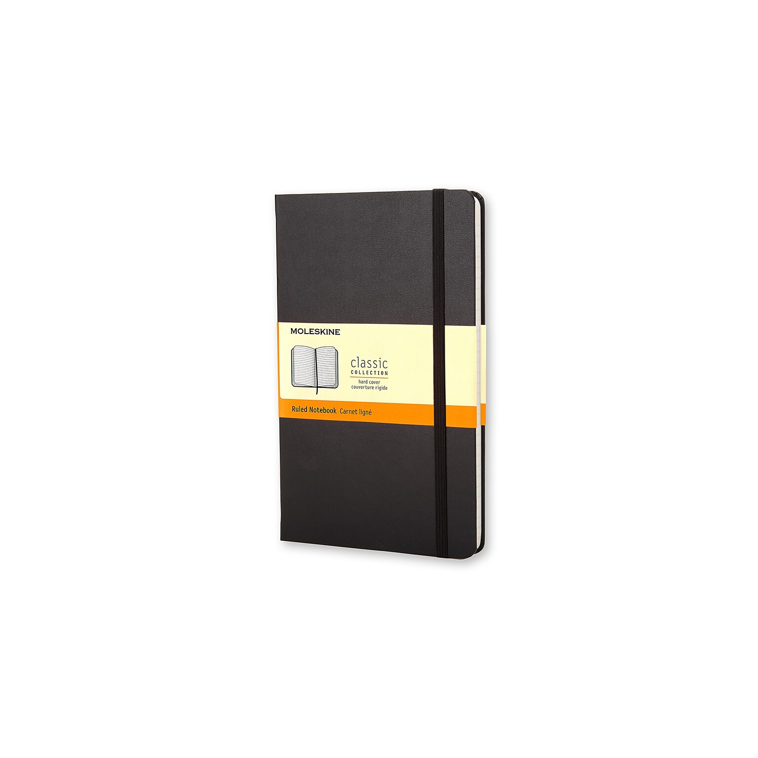Moleskine 1-Subject Professional Notebook, 3.5 x 5.5, Narrow Ruled, 96 Sheets, Black (701009)
