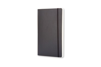 Moleskine Large Notebook, 5 x 8.25, Quad Ruled, 96 Sheets, Black (QP617F)