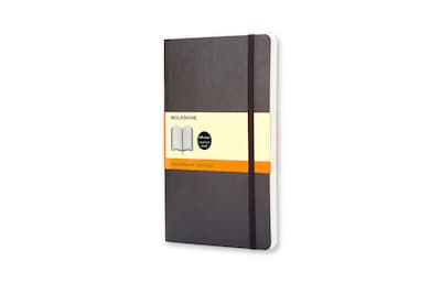 Moleskine Classic Notebook, Soft Cover, Large, 5 x 8.25, College Ruled, 96 Sheets, Black (707162)
