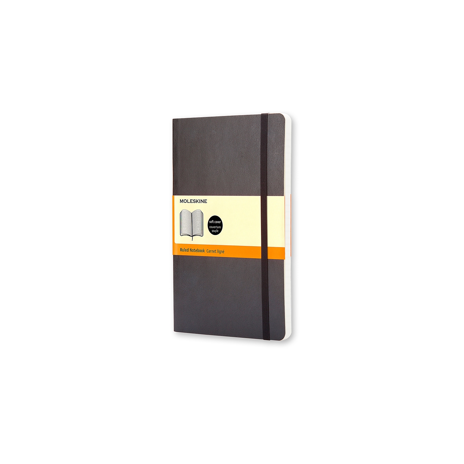 Moleskine Classic Notebook, Soft Cover, Large, 5 x 8.25, College Ruled, 96 Sheets, Black (707162)