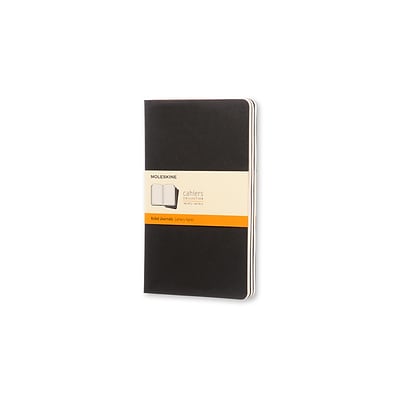 Moleskine Cahier Cardboard Journal, 5W x 8.25H, Black, 3/Pack (704956)