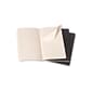 Moleskine Cahier Cardboard Journal, 5"W x 8.25"H, Black, 3/Pack (704956)