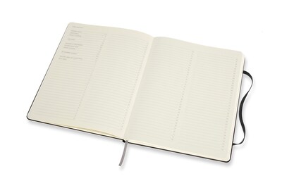 Moleskine Notebook, Ruled-Plain, Black, Extra Large, Soft Cover (7.5 x 10)  (Hardcover)