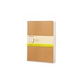 Moleskine Cahier Journal, 7.5 x 9.75, Brown, 120 Pages, 3/Pack (43195-PK3)