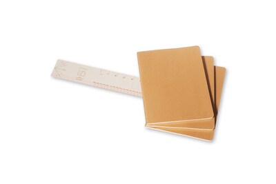 Moleskine Cahier Journal, 7.5" x 9.75", Brown, 120 Pages, 3/Pack (43195-PK3)