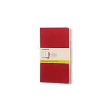 Moleskine Cahier Journal, 5 x 8.25, Red, 80 Pages, 3/Pack (43190-PK3)