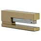 JAM Paper Modern Desktop Stapler, 10 Sheet Capacity, Gold (337GOZ)