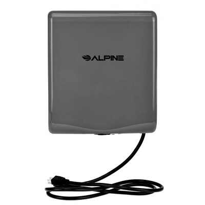 Alpine Industries Willow Commercial High Speed Automatic Electric Hand Dryer, Gray, (405-10-GRY)