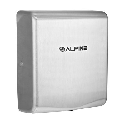Alpine Industries Willow Commercial High Speed Automatic Electric Hand Dryer, Stainless Steel, (405-10-SSB)