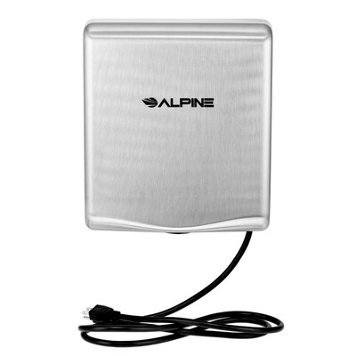 Alpine Industries Willow Commercial High Speed Automatic Electric Hand Dryer, Stainless Steel, (405-10-SSB)