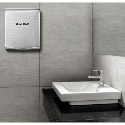 Alpine Industries Willow Commercial High Speed Automatic Electric Hand Dryer, Stainless Steel, (405-10-SSB)