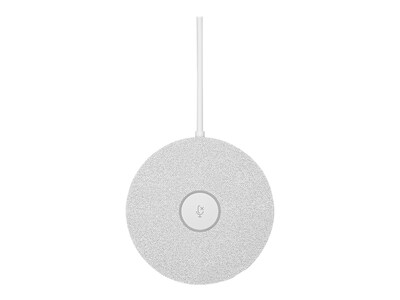Logitech Rally Mic Pod Active Noise Canceling Microphone, White (952-000038)