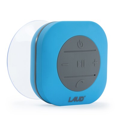 Portable Bluetooth Shower Speaker- IPX4 Waterproof, Built In Mic - Blue