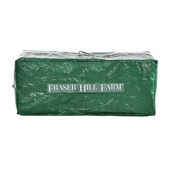Fraser Hill Farm Holiday Heavy-Duty Storage Bag for Christmas Trees Up To 7.5 Feet, Green (FFSBTR056-RD1)