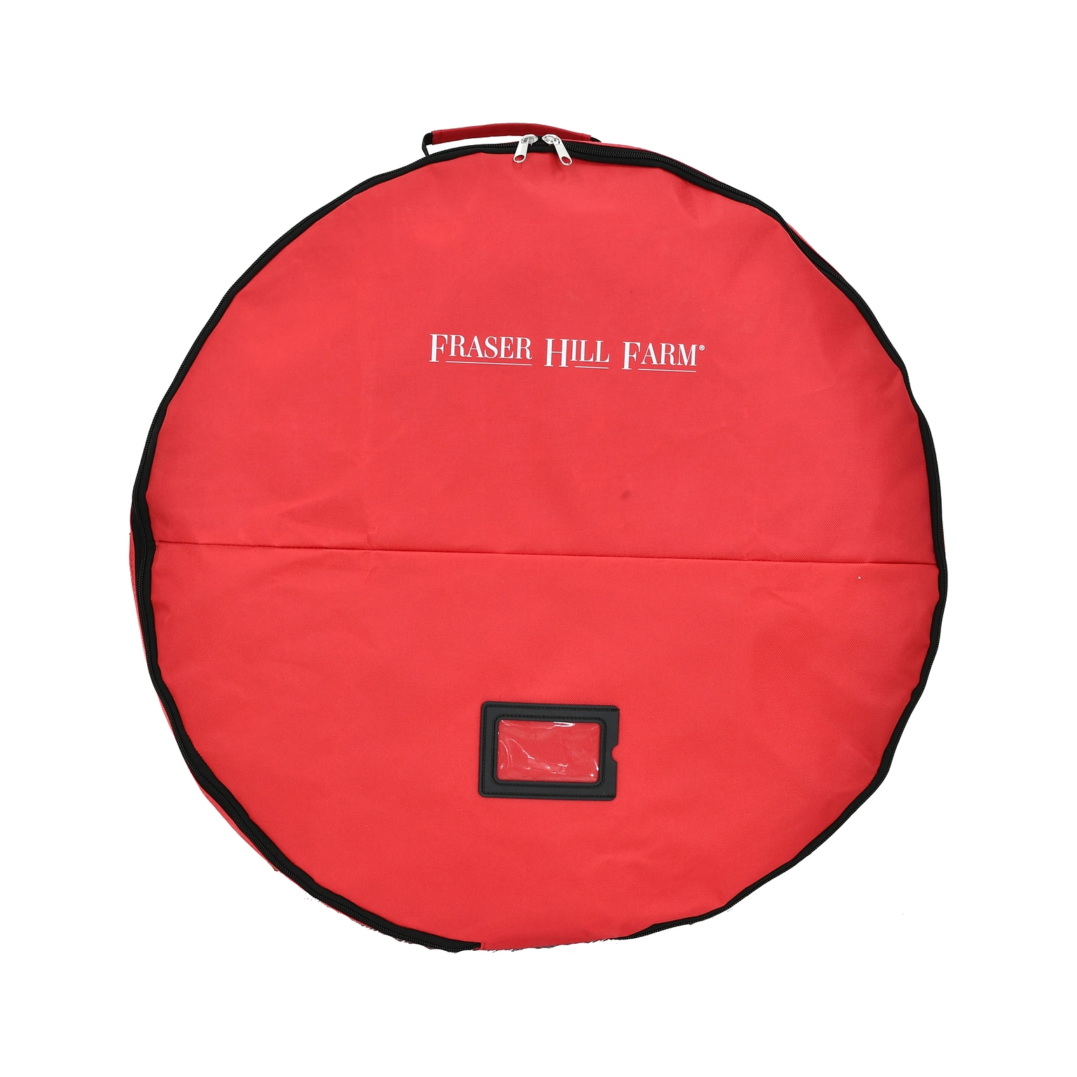 Fraser Hill Farm Holiday 36 Heavy-Duty Storage Bag for Large Wreaths and Garlands, Red (FFSBWR039-RD)