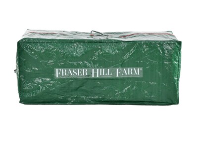 Fraser Hill Farm Holiday Heavy-Duty Storage Bag for Christmas Trees Up To 9 Feet, Green (FFSBTR060-RD1)