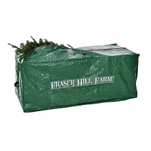 Fraser Hill Farm Holiday Heavy-Duty Storage Bag for Christmas Trees Up To 9 Feet, Green (FFSBTR060-R