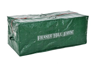 Fraser Hill Farm Holiday Heavy-Duty Storage Bag for Christmas Trees Up To 9 Feet, Green (FFSBTR060-RD1)