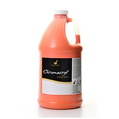 Chroma Acrylics Inc. Chromacryl Paint, 64 oz., Orange Vermillion (1411)