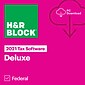 H&R Block Deluxe Tax Software 2021 for 1 User, Windows, Download (1413800-21)