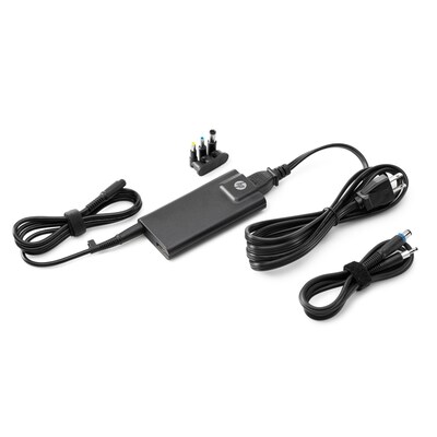 HP Slim USB AC Adapter with Dual-Charging, 65W, Black (G6H47AA#ABA)
