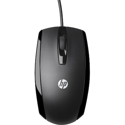 HP X500 Ambidextrous Optical USB Mouse, Black (E5E76AA#ABA)