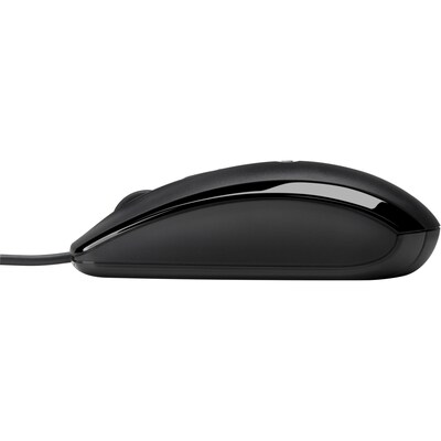 HP X500 Ambidextrous Optical USB Mouse, Black (E5E76AA#ABA)