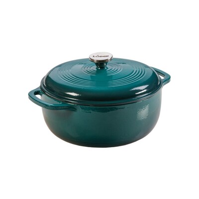 Lodge Enameled Cast Iron Dutch Oven 6 Lagoon EC6D38