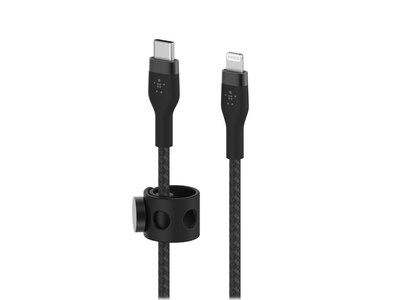 Belkin BOOST CHARGE PRO Flex Lightning to USB for iPhone/iPad, Black (CAA011bt2MBK)