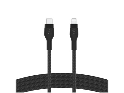 Belkin BOOST CHARGE PRO Flex Lightning to USB for iPhone/iPad, Black (CAA011bt2MBK)