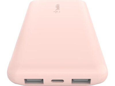 Belkin BOOST CHARGE USB Power Bank, 10000mAh, Rose Gold (BPB011BTRG)