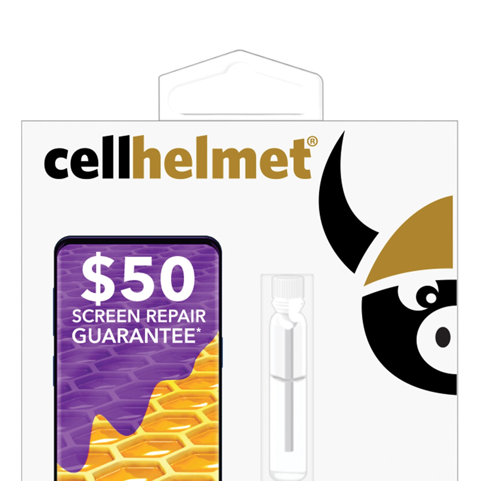 cellhelmet Liquid Glass Screen Protector for Phones and Watches with Glass Screens ($50 Screen Repair Coverage), (LSP-PHONE-50)