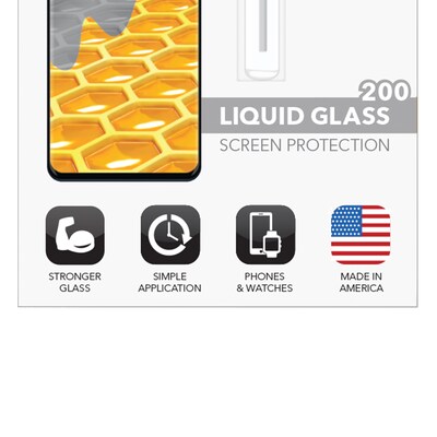 cellhelmet Liquid Glass Screen Protector for Phones and Watches with Glass Screens (200 Screen Repair Coverage), (LSP-PHONE-200)